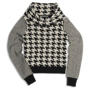 Lucky brand houndstooth sweater